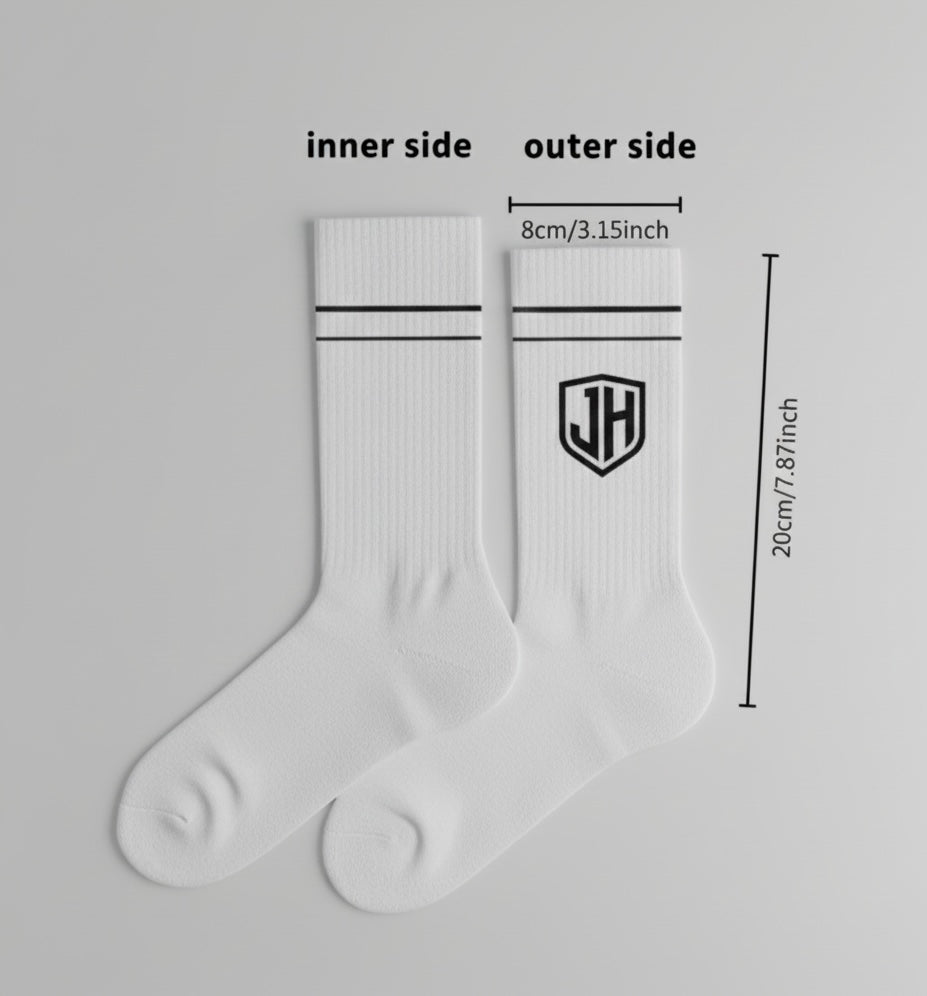 JHNERGY STORE minimal line socks cotton everyday wear