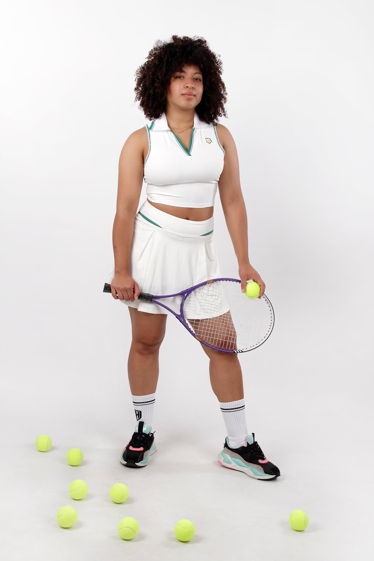 Conjunto Tenis y Pádel Mujer Top Polo + Falda